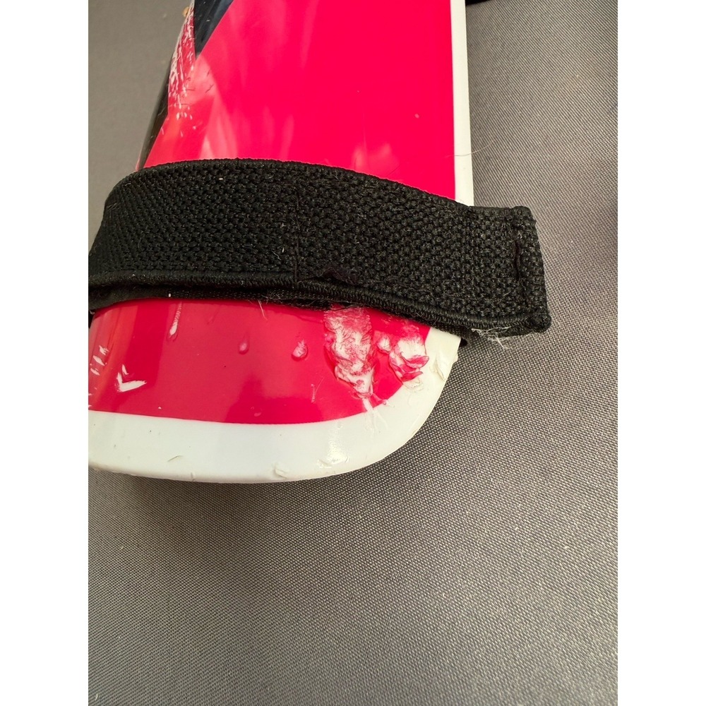Adidas Shin Guards Girls Size Medium Soccer Pink Black White 6-9 Yr - Picture 6 of 6